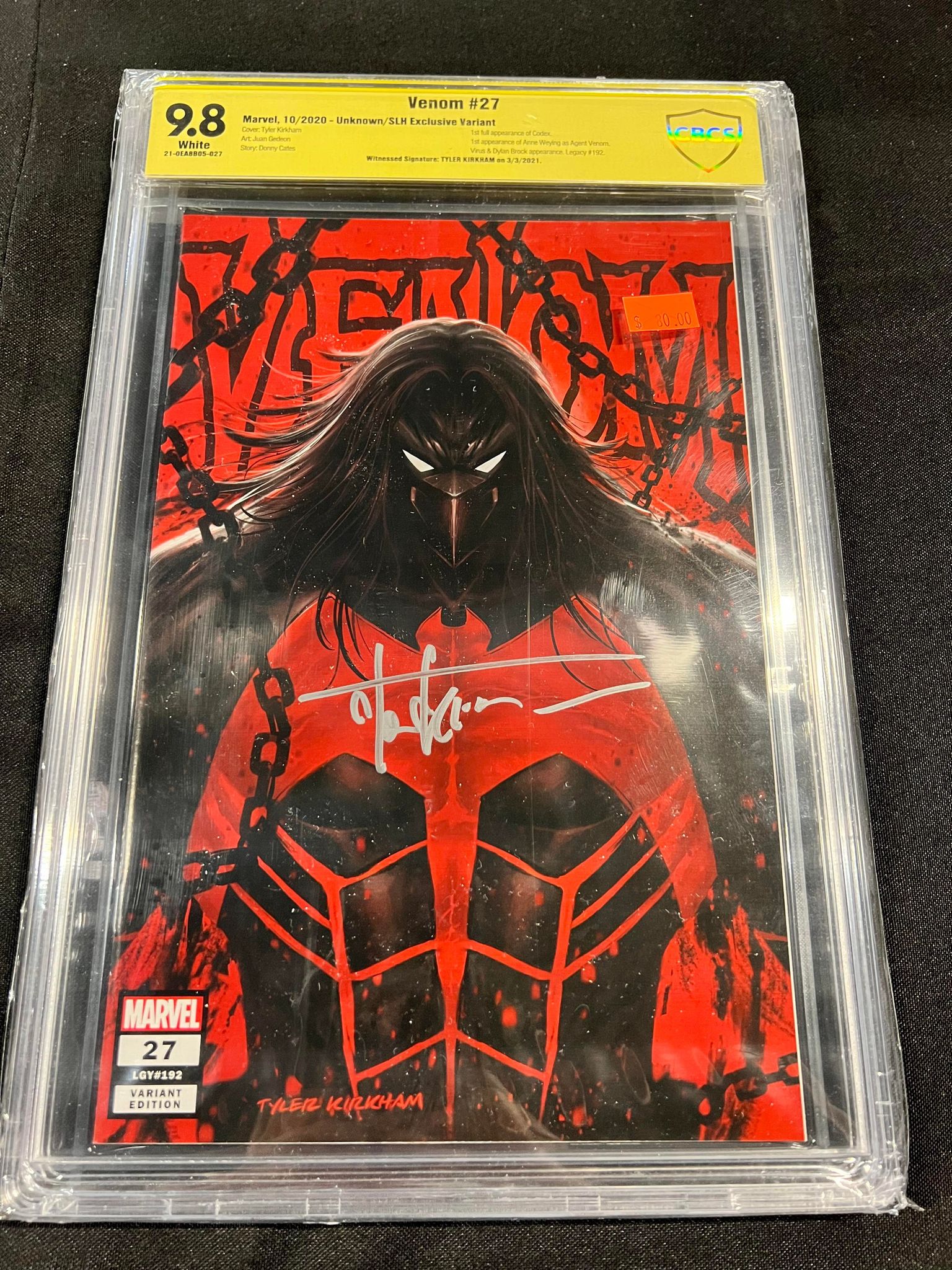 Venom #27 Unknown Tyler Kirkham Variant CBCS 9.8 – Monster Comic