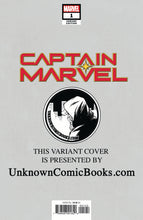 Load image into Gallery viewer, CAPTAIN MARVEL #1 UNKNOWN COMIC BOOKS EXCLUSIVE ANACLETO CVR A 1/9/2019