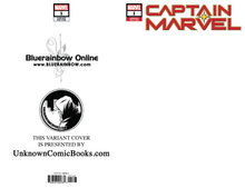 Load image into Gallery viewer, CAPTAIN MARVEL #1 UNKNOWN COMIC BOOKS BLUERAINBOW EXCLUSIVE BLANK 1/16/2019