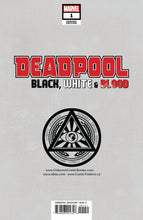 Load image into Gallery viewer, DEADPOOL BLACK WHITE BLOOD #1 (OF 5) UNKNOWN COMICS TYLER KIRKHAM EXCLUSIVE VIRGIN VAR (08/04/2021)