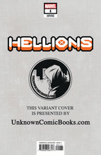 Load image into Gallery viewer, HELLIONS #1 UNKNOWN COMICS JAY ANACLETO EXCLUSIVE VAR DX (03/25/2020)