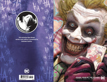 Load image into Gallery viewer, JOKER YEAR OF THE VILLAIN #1 UNKNOWN COMICS RYAN BROWN EXCLUSIVE MINIMAL (10/09/2019)