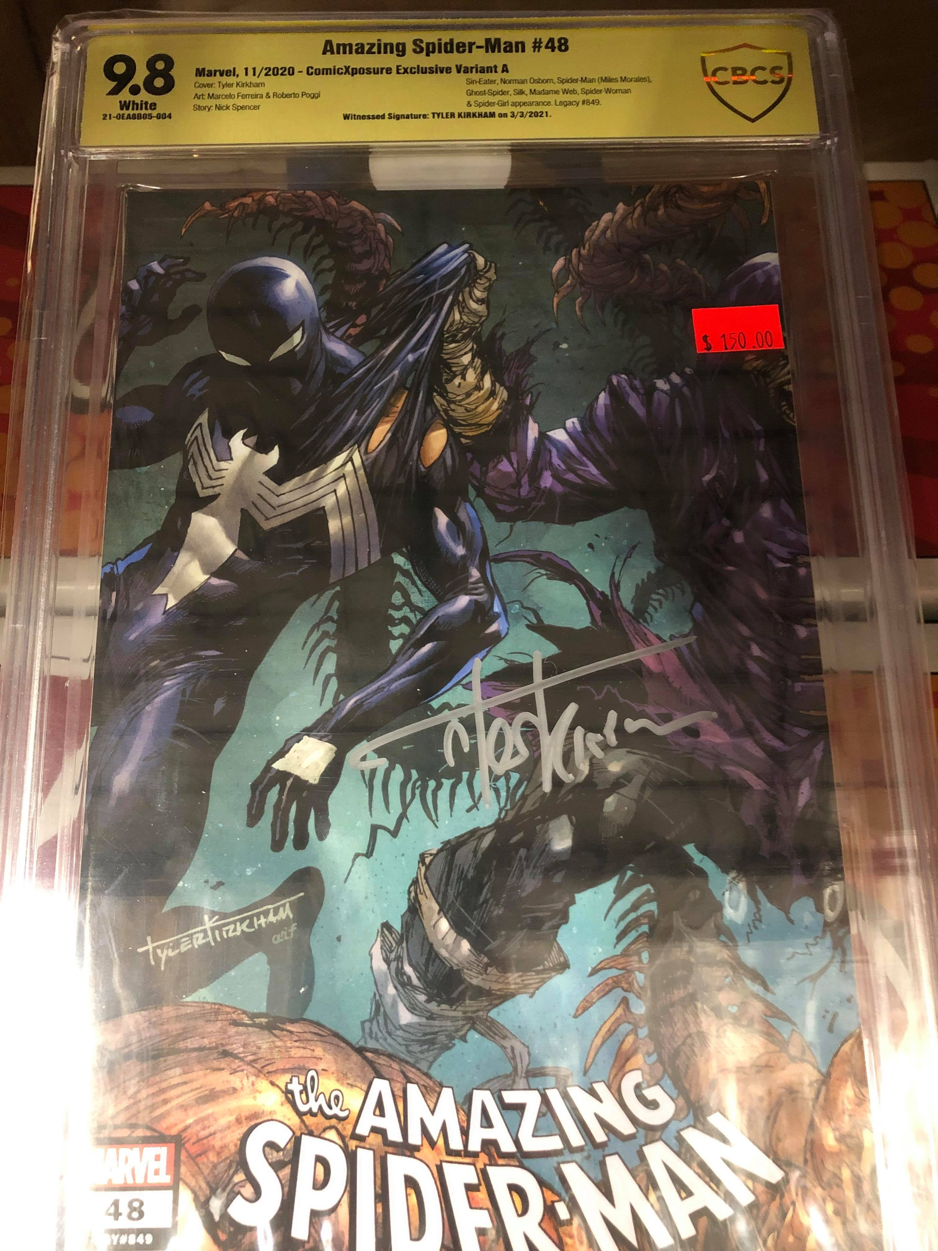 AMAZING SPIDER-MAN #48 Variant A - Tyler Kirkham Signed CBCS 9.8