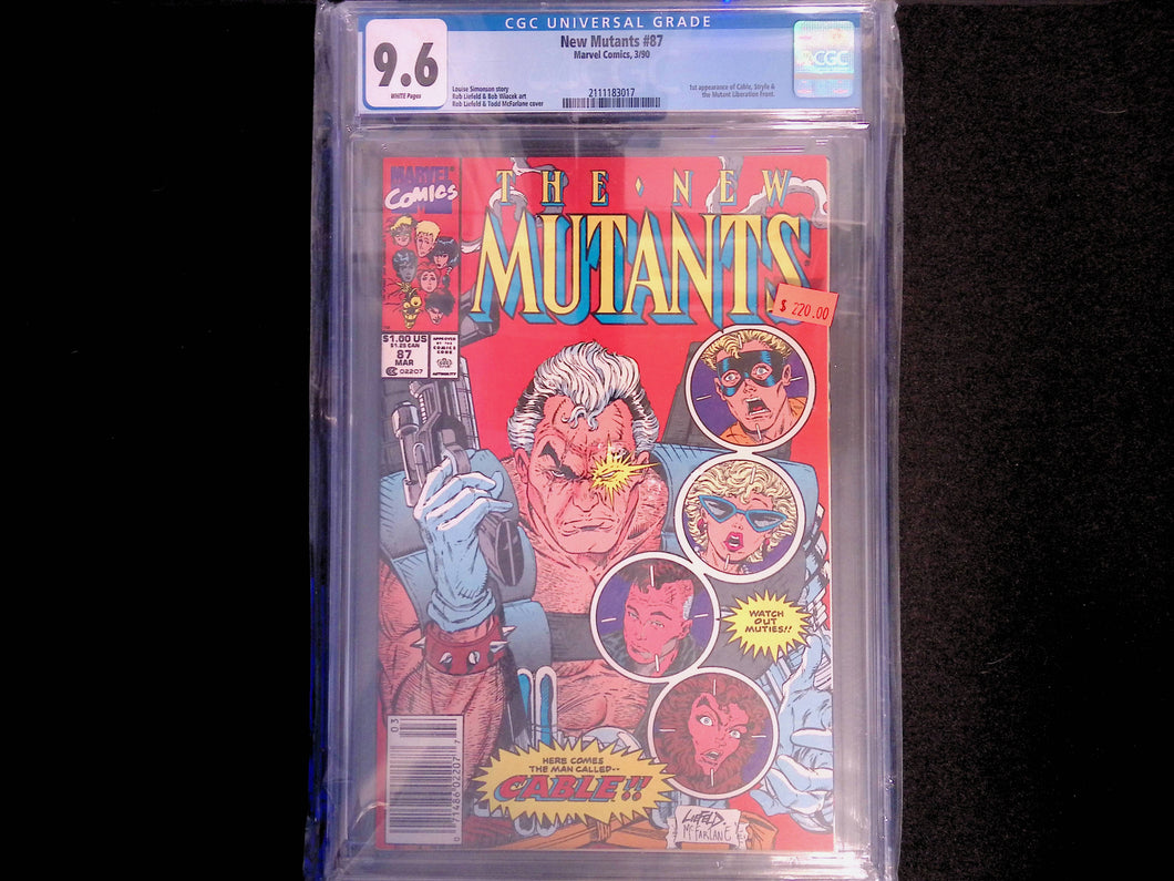 The New Mutants CGC 9.6 First Appearance of Cable