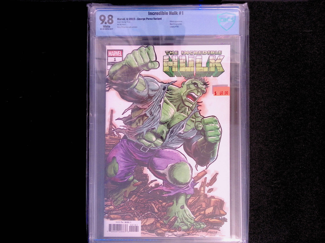Incredible Hulk #1 Perez Variant CBCS 9.8
