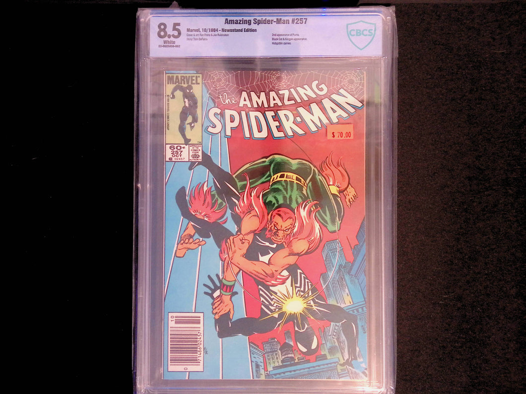 Amazing Spider-Man #257 CBCS 8.5 2nd Appearance of Puma