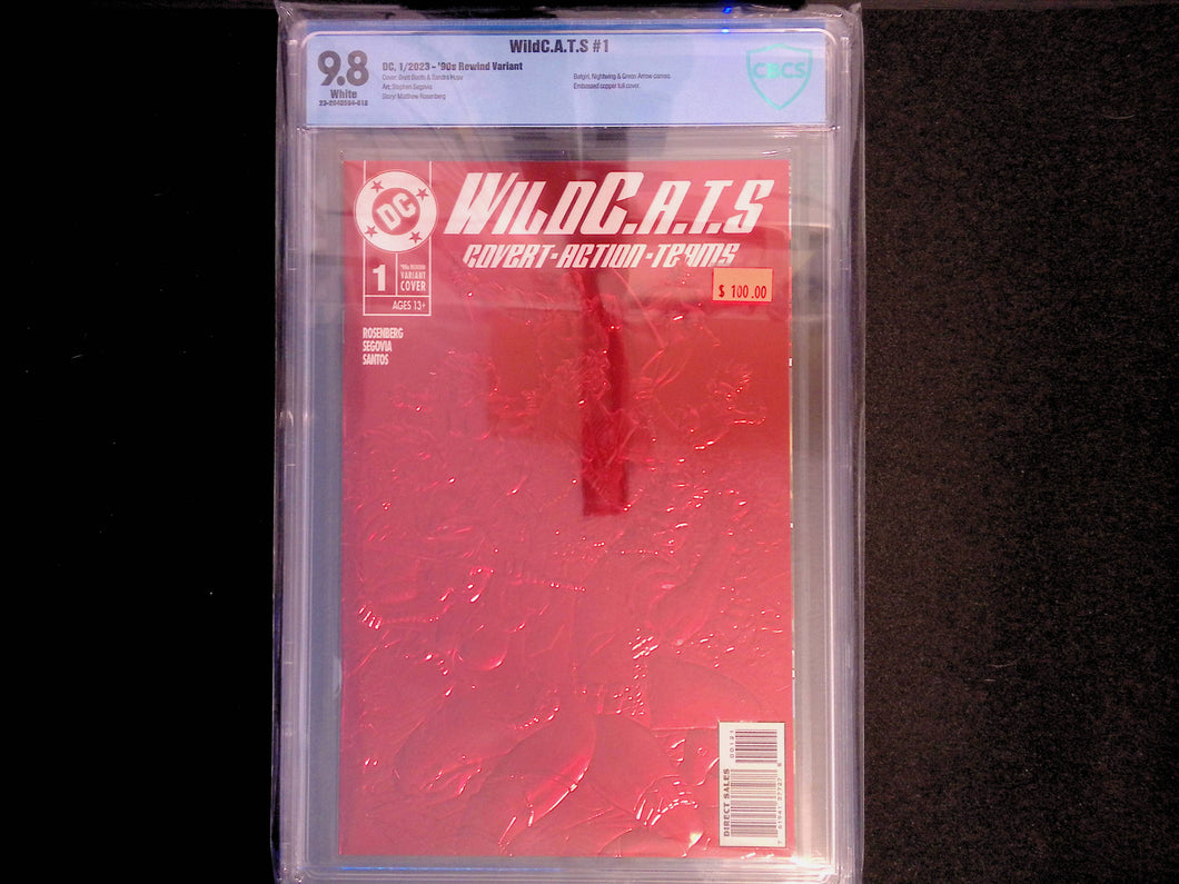 WildC.A.T.S #1 Embossed Foil CBCS 9.8