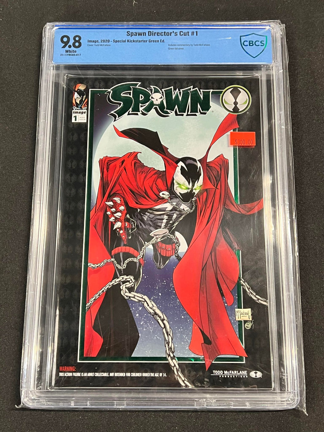 Spawn Director's Cut #1 Special Kickstarter Green Edition CBCS 9.8