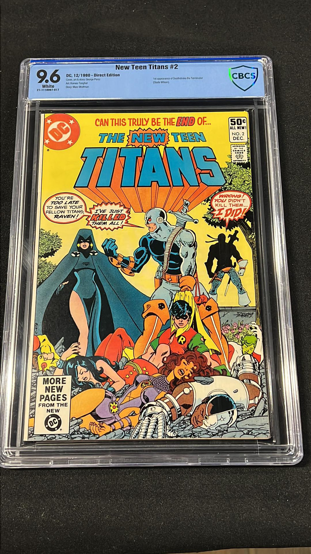 New Teen Titan #2 Direct Edition CBCS 9.6
