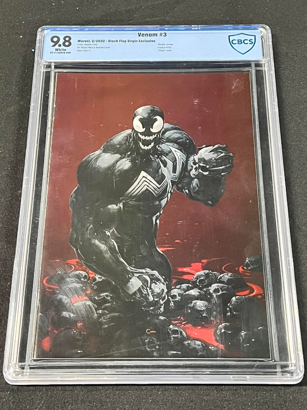 Venom 3 Black Flag Virgin Exlcusive CBCS 9.8