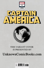 Load image into Gallery viewer, CAPTAIN AMERICA #1 UNKNOWN COMIC BOOKS CONVENTION EXCLUSIVE PARRILLO 7/18/2018
