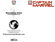 Load image into Gallery viewer, CAPTAIN MARVEL #1 UNKNOWN COMIC BOOKS BLUERAINBOW EXCLUSIVE BLANK 1/16/2019
