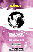 Load image into Gallery viewer, NEGADUCK #1 UNKNOWN COMICS MARCO MASTRAZZO EXCLUSIVE VIRGIN VAR (09/13/2023)
