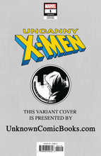 Load image into Gallery viewer, UNCANNY X-MEN #1 UNKNOWN COMIC BOOKS ANACLETO EXCLUSIVE 11/14/2018

