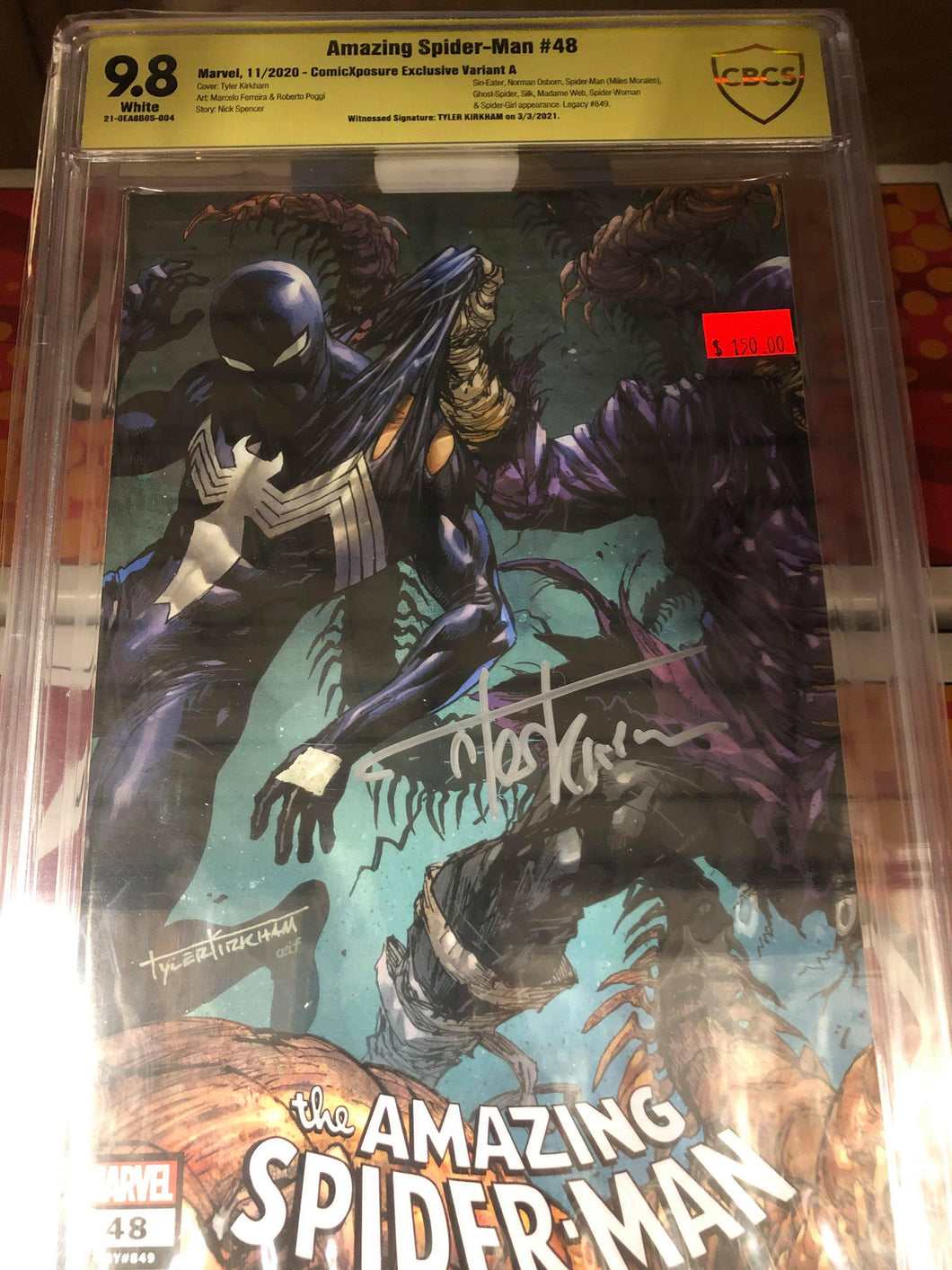 AMAZING SPIDER-MAN #48 Variant A - Tyler Kirkham Signed CBCS 9.8